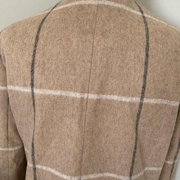 ZARA BASIC |  Beautiful Beige Plaid Blazer Coat - Picture 8 of 8